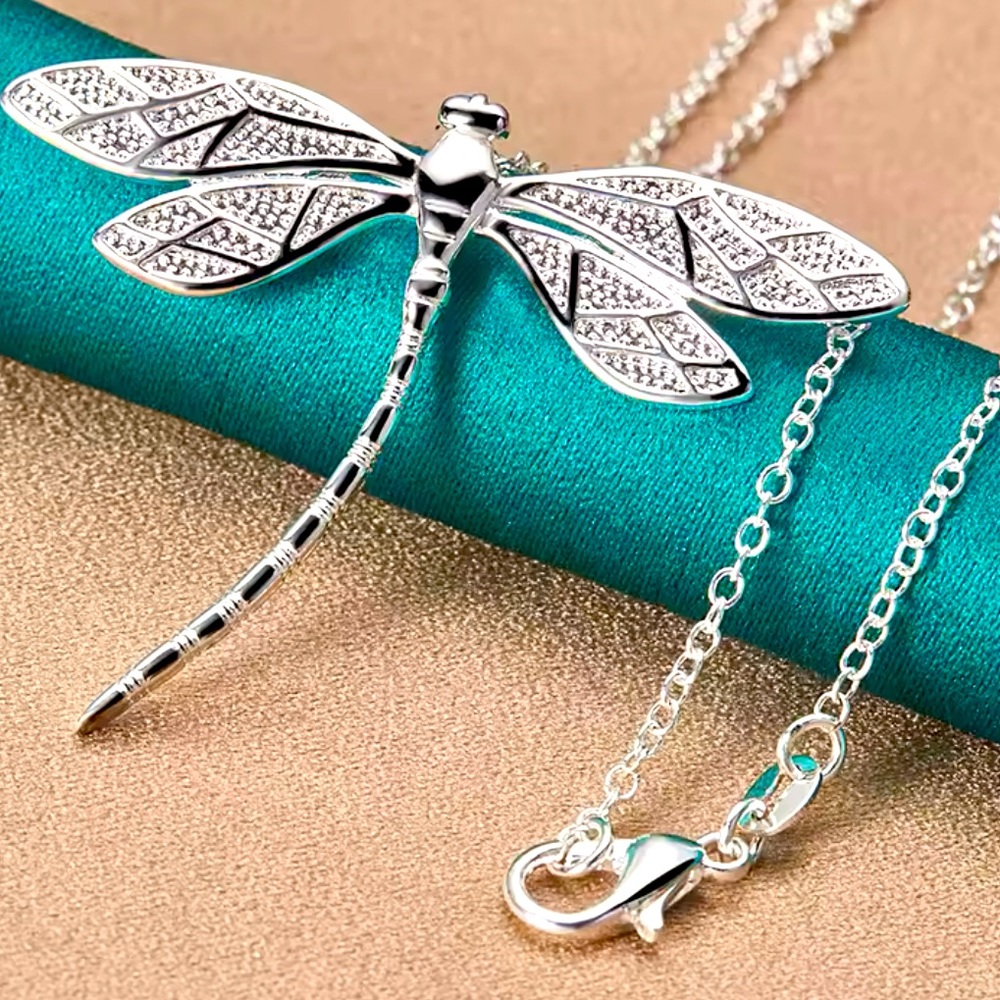 Dragonfly, Sterling silver necklace